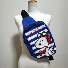 スヌーピー　ワンショルダーバッグ　ボーダー柄のサムネイル