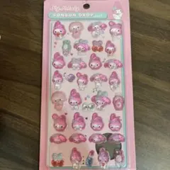 My Melody ボンボンドロップシール