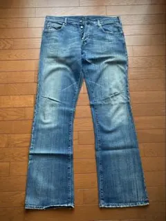 アルマーニJeans ブーツカットデニムライトブルー