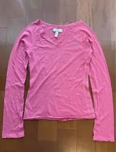 ABERCROMBIE アバクロンビー Tシャツ ロンT ピンク