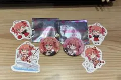 さくらみこ スシローコラボ、缶バッジとステッカーセット