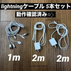 lightningケーブル まとめ売り 5本セット