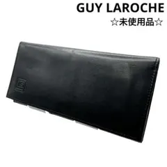【GUY LAROCHE】ギ・ラロッシュ 二つ折り 長財布 ブラック レザーのサムネイル
