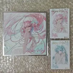 桜ミク チェキ風カード 色紙