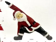 ヨガサンタ 置物 オブジェ クリスマス サンタクロース ミニチュア フィギュア