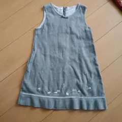familiar ノースリーブワンピース 120cm グレー