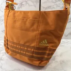 ほぼ未使用品 adidas アディダス エース製ライトオレンジ ショルダーバッグ