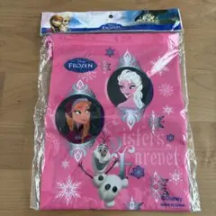 新品・未開封品　ディズニー　アナ雪　巾着袋　Lサイズ　給食袋