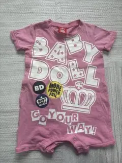 BABY DOLL ピンクロンパース　70サイズ