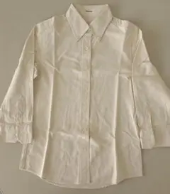 blanc basque ボタンダウンシャツ ストライプ　アイボリー