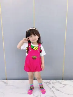 新品ヒスミニサロペット　ピンク