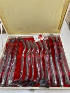 【未使用】ステンレススチール フォークとナイフセット