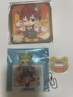 地縛少年花子くん　コラボカフェ　アクリルスタンドキーホルダー　くま　桜＆夏彦