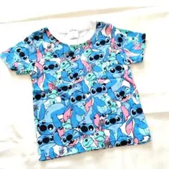 未使用　Disney スティッチ 総柄 Tシャツ 100cmのサムネイル