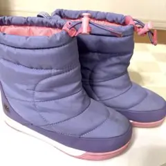 子ども用紫色スノーブーツ23センチ