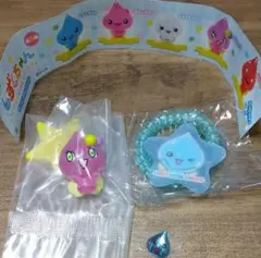 しずくちゃんスプリングゴムキーホルダーフィギュアコレクションロゼちゃん2個セット