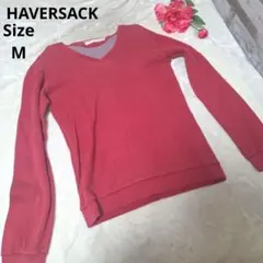 【オシャレ☆HAVERSACK】赤　セーター　サイズMのサムネイル