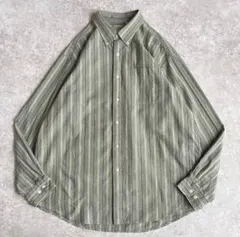 古着エルエルビーン 長袖シャツ マルチストライプ BDシャツ ボタンダウンシャツ