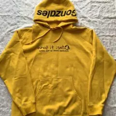 マーク・ゴンザレス　フードパーカー　イエロー　XLサイズ　メンズ