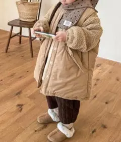 『週末特別価格』アイモハ　aimoha　中綿ジャケット　ネイビー　110