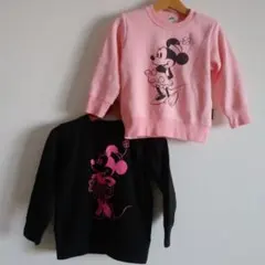 ディズニーミニーマウス トレーナー 2点セットフリース
