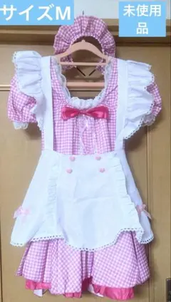 今では手に入らないマリアピピ ギンガムチェックロングワンピース ピンク 今では手に入らないマリアピピ ギンガムチェックロングワンピース