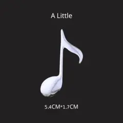 A LITTLE broach 個性派ブローチ 八分音符 ミュージック シルバー