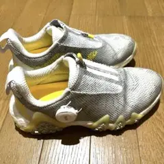 adidas ゴルフグレーイエロー美品BOA コードカオス22 23.5