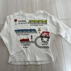 キッズ 長袖Tシャツ 95 電車