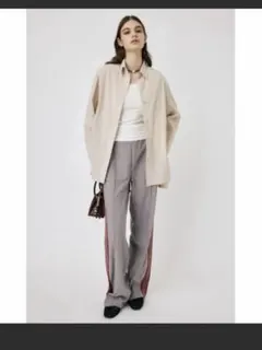 MOUSSY サイドライン トラックパンツ　グレー サイズ1のサムネイル