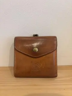 IL BISONTE 二つ折り財布 がま口 ヤキヌメ