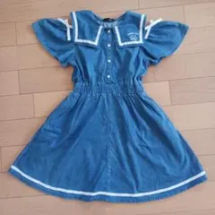 JENNI love　セーラー襟　オフショル　ワンピース　140㎝　女児
