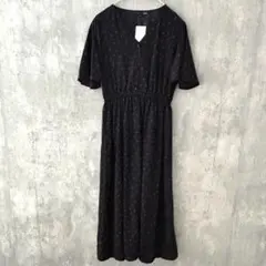 ✨新品✨ シュガースプーン F ワンピース 春夏 フレア 春夏 バラ 薔薇 黒