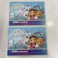 ギャビーのドールハウスザムービー2026 壁掛けカレンダー カレンダー　2個