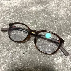 JINS ブラウン メガネ　ブルーライトカット