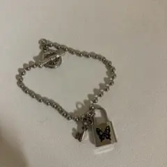 最終価格　地雷系　ブレスレット　南京錠　蝶々