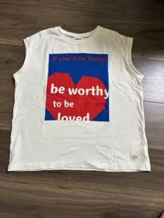 BREEZE ノースリーブ Tシャツ ホワイト ロゴプリント　130のサムネイル