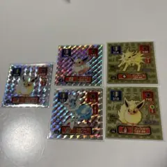ポケモン　シール列伝　イーブイ　シャワーズ　ブースター　サンダース　レア　希少