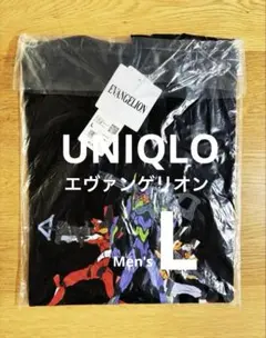 ユニクロ　エヴァンゲリオン Tシャツ 黒　メンズL