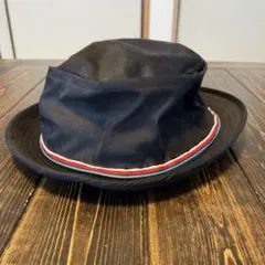 beams　黒のバケットハット カラフルストライプ