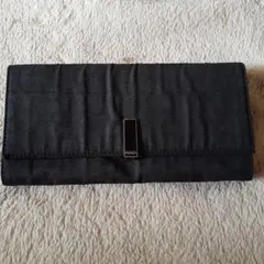 FENDI ブラック ズッカ柄長財布