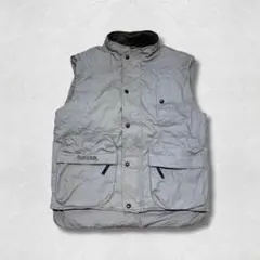 90s St.John’s Bay ダウンベスト M グレー 秋冬コーデュロイ襟のサムネイル