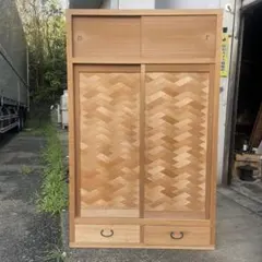 送料込み！下駄箱 サイドボード 美品 臼井家具工芸「十万石印」 - メルカリ