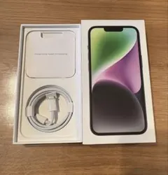 Apple iPhone 14 ミッドナイト 充電ケーブル付き