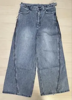 GRANCY ZipDesign Buggy DenimPants