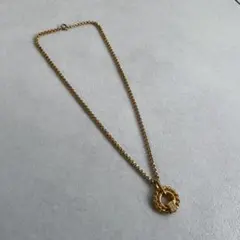 希少✨セリーヌ♡マカダムチェーン ゴールドネックレス 馬車ロゴ 