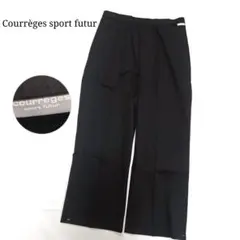 【クレージュ】ゴルフパンツ スラックス ストレッチ スポーツウェア 裾スリット黒のサムネイル