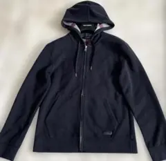 ブラックレーベルクレストブリッジ メガチェック フード付きパーカー M