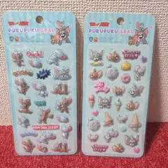 トムとジェリー　ぷくぷくシール　シール　2枚セット