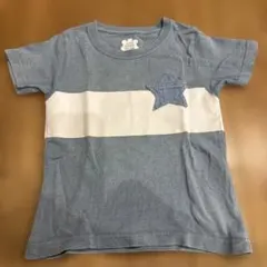 RODEO CROWNS 青白ストライプ Tシャツ M